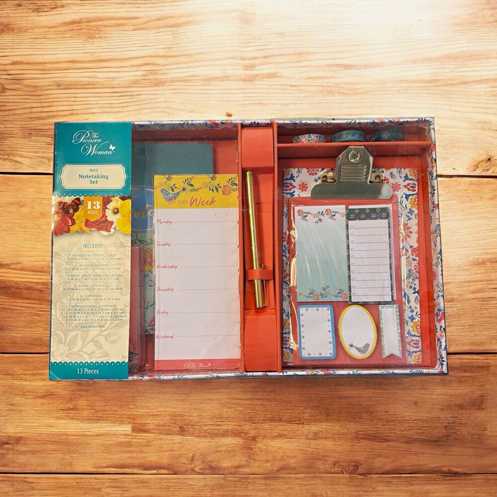 Pioneer Woman Mazie Floral Notetaking Set 13-Piece, MPN 13613